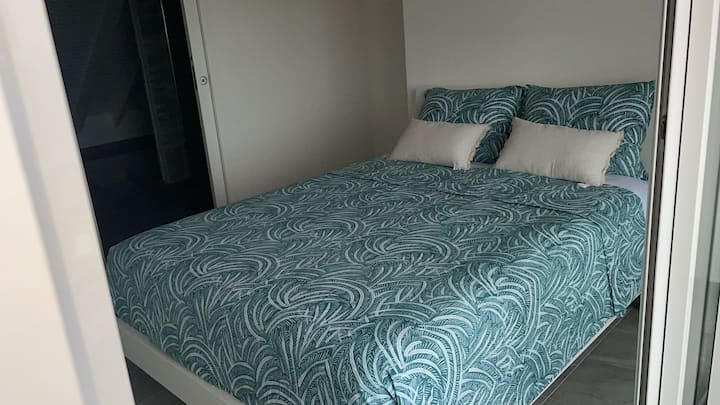 Détail d’une chambre de la Villa Outaouis